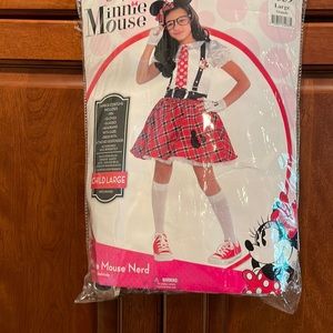 Disney girls Minnie Mouse nerd costume